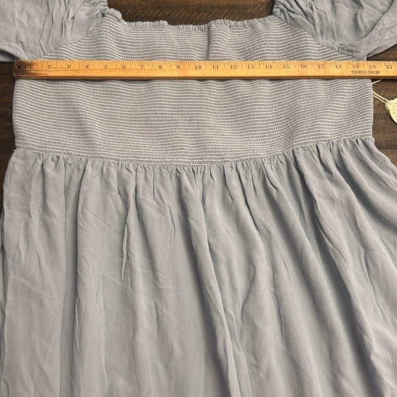 NEW SPARTINA 449 mara smocked dress in oyster factory embroidery size XXL - Picture 11 of 13